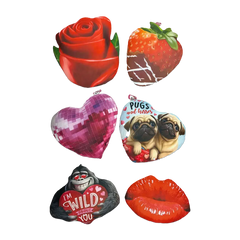 Valentine's Day Rose Plush and Gift Assortment Floor Display - 58 Pieces Per Retail Ready Display 88576 KIPP BROTHERS