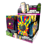 100s Cigarette Storage Case With Magnetic Lighter Case - 8 Pieces Per Retail Ready Display 25481 - NOVELTY INC WHOLESALE