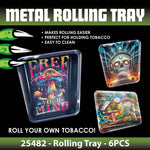 Metal Roll Tray - 6 Pieces Per Retail Ready Display 25482 - NOVELTY INC WHOLESALE