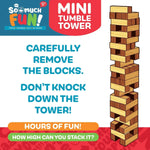 Classic Mini Tumble Tower Wooden Game - 6 Pieces Per Display 25491 KIPP BROTHERS