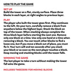 Classic Mini Tumble Tower Wooden Game - 6 Pieces Per Display 25491 KIPP BROTHERS