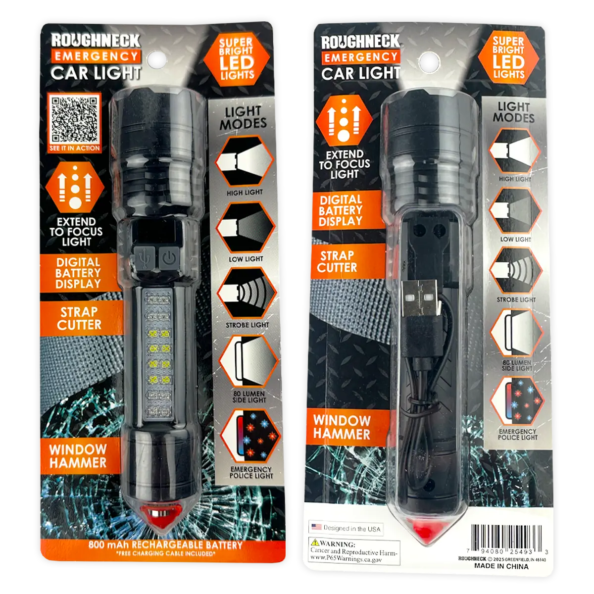 Emergency Car Light Multi Tool - 6 Pieces Per Retail Ready Display 25493 ROUGHNECK