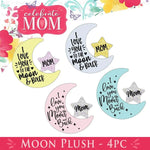 Mother's Day Moon Plush - Store Surplus No Display - 4 Pieces Per Pack 25548L STORE SURPLUS