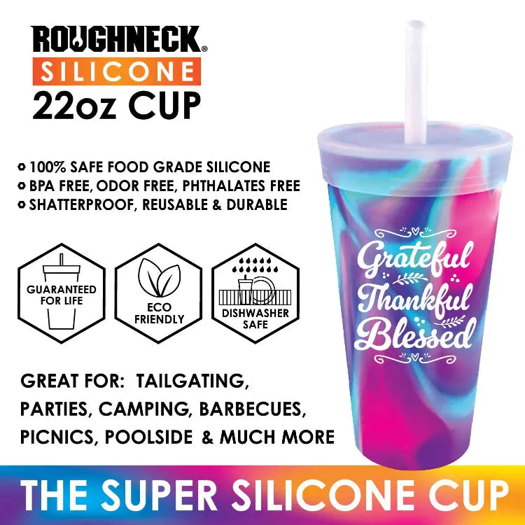 Silicone 22oz Super Cups - 6 Pieces Per Retail Ready Display 25605 WHOLESALE