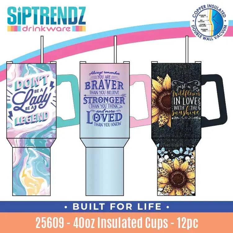 Insulated Drinkware Assortment Floor Display - 26 Pieces Per Retail Ready Display 88582 - NOVELTY INC WHOLESALE