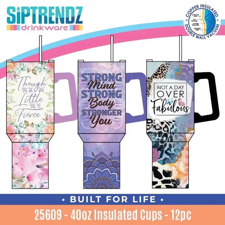 Insulated Drinkware Assortment Floor Display - 26 Pieces Per Retail Ready Display 88582 NOVELTY INC