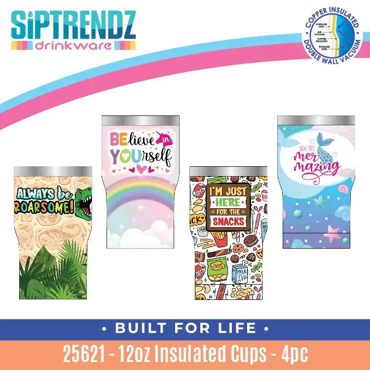 Insulated Drinkware Assortment Floor Display - 26 Pieces Per Retail Ready Display 88582 - NOVELTY INC WHOLESALE