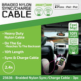 Charging Cable Wing Rack Assortment 10FT - 10 Pieces Per Pack 88584 WHOLESALE