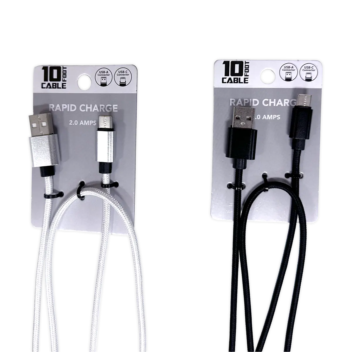 USB-A-to-USB-C Cable - Store Surplus No Display - 16 Pieces Per Pack 25650L STORE SURPLUS
