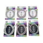 Charging Cable 3FT 2.4Amp USB-to-USB-C / Lightning Glitz N Glam Assortment - 6 Pieces Per Retail Ready Display 25948 GADGET GEAR