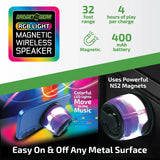 Magnetic Wireless Speaker Stand with LED Lights - 6 Pieces Per Retail Ready Display 25684 GADGET GEAR