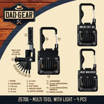 Father's Day Multi Tool + Light - Store Surplus No Display - 4 Pieces Per Pack 25706L STORE SURPLUS