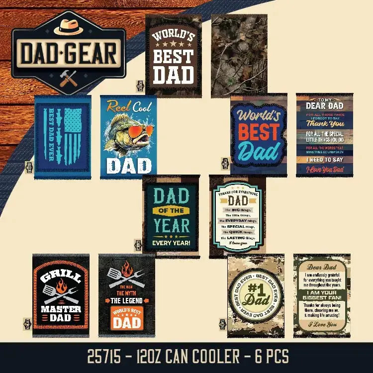 Father's Day Assorted Floor Display - 78 Pieces Per Retail Ready Display 88586 KIPP BROTHERS