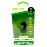 Mini Car Charger DC Dual Port USB / USB-C 20 Watts - 6 Pieces Per Retail Ready Display 25751 GADGET GEAR