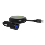 Car Charger MagSafe Retractable USB-A / USB-C Adapter 45W - 6 Pieces Per Retail Ready Display 25757 GADGET GEAR