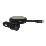 Car Charger MagSafe Retractable USB-A / USB-C Adapter 45W - 6 Pieces Per Retail Ready Display 25757 GADGET GEAR