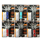 8-In-1 Pocket Toolkit Multi-Tool with Lights - 6 Pieces Per Retail Ready Display 25789 - NOVELTY INC WHOLESALE