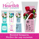 Scented Flower Bouquet Floral Box Assortment - 4 Pieces Per Retail Ready Display 25800 WHOLESALE