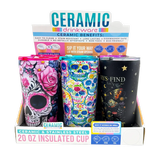 SipTrendz Ceramic 20oz Insulated Cups - 6 Pieces Per Retail Ready Display 25809 NOVELTY INC