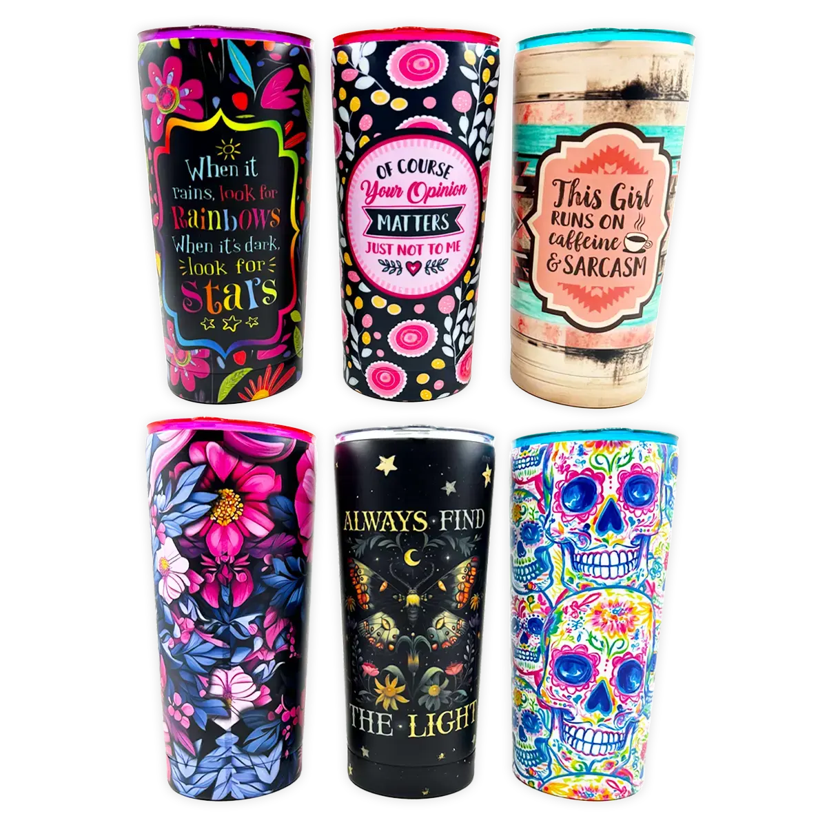 SipTrendz Ceramic 20oz Insulated Cups - 6 Pieces Per Retail Ready Display 25809 NOVELTY INC