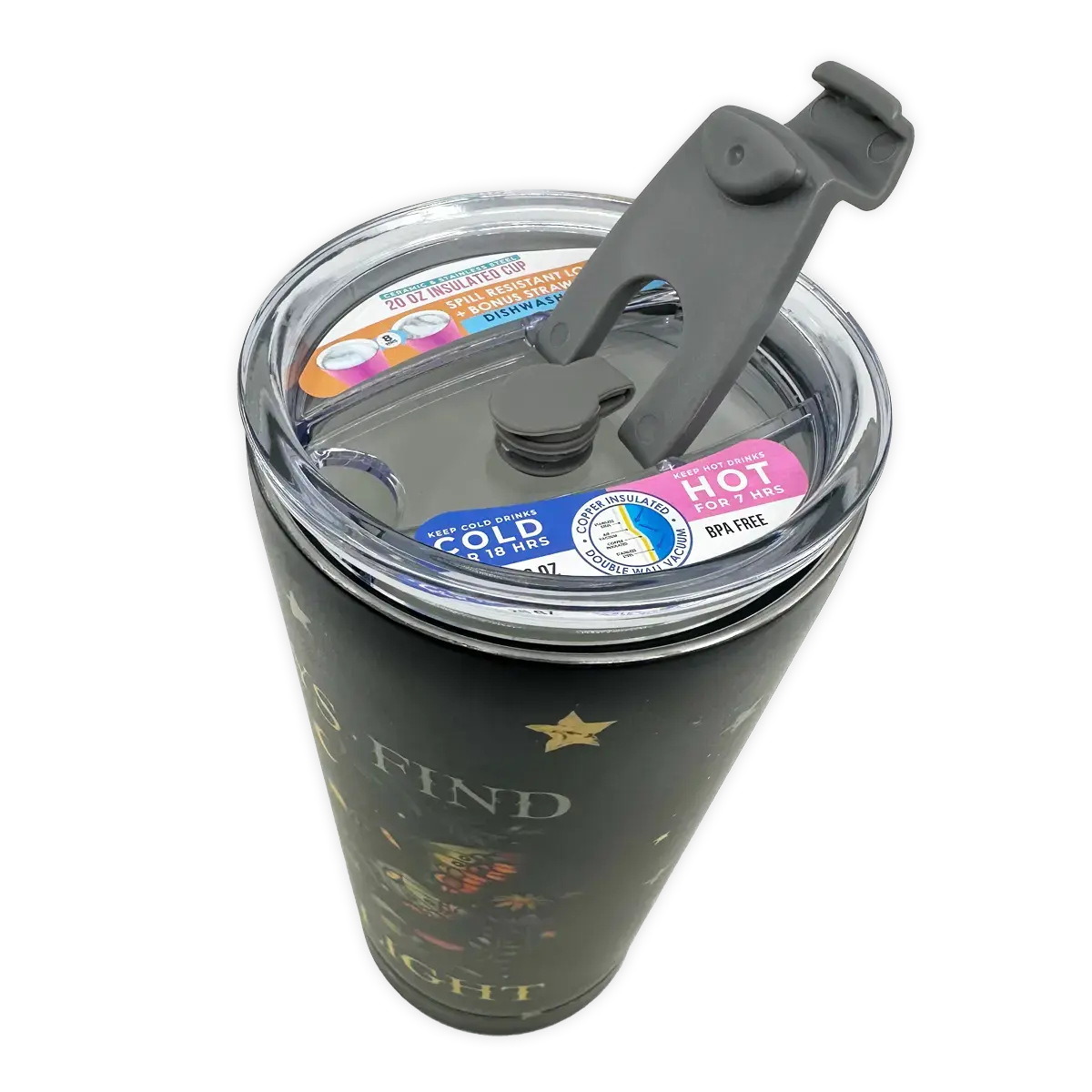 SipTrendz Ceramic 20oz Insulated Cups - 6 Pieces Per Retail Ready Display 25809 NOVELTY INC