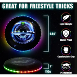 RGB Glow in the Dark Light-Up Flying Disc - 6 Pieces Per Display 25813 KIPP BROTHERS