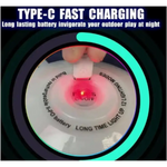 RGB Glow in the Dark Light-Up Flying Disc - 6 Pieces Per Display 25813 KIPP BROTHERS