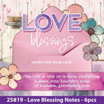 Love Blessing notes - 6 Pieces Per Retail Ready Display 25819 KIPP BROTHERS
