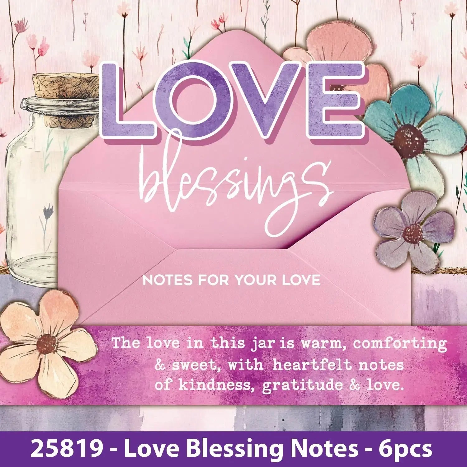 Love Blessing notes - 6 Pieces Per Retail Ready Display 25819 KIPP BROTHERS