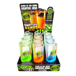 Glow-in-Dark Lighter Case - 12 Pieces Per Retail Ready Display 25834 WHOLESALE