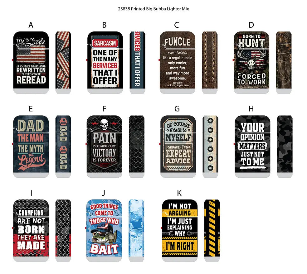 Patriotic Gearhead Dual Torch Lighter - 12 Pieces Per Retail Ready Display 25838 - NOVELTY INC WHOLESALE