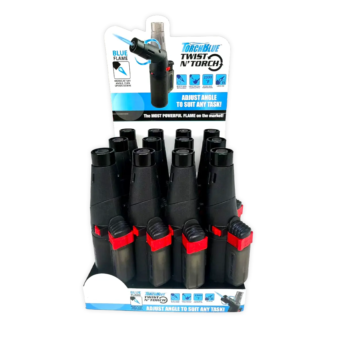 Twist N' Torch Pivot XXL Lighter - 12 Pieces Per Retail Ready Display 25844 WHOLESALE