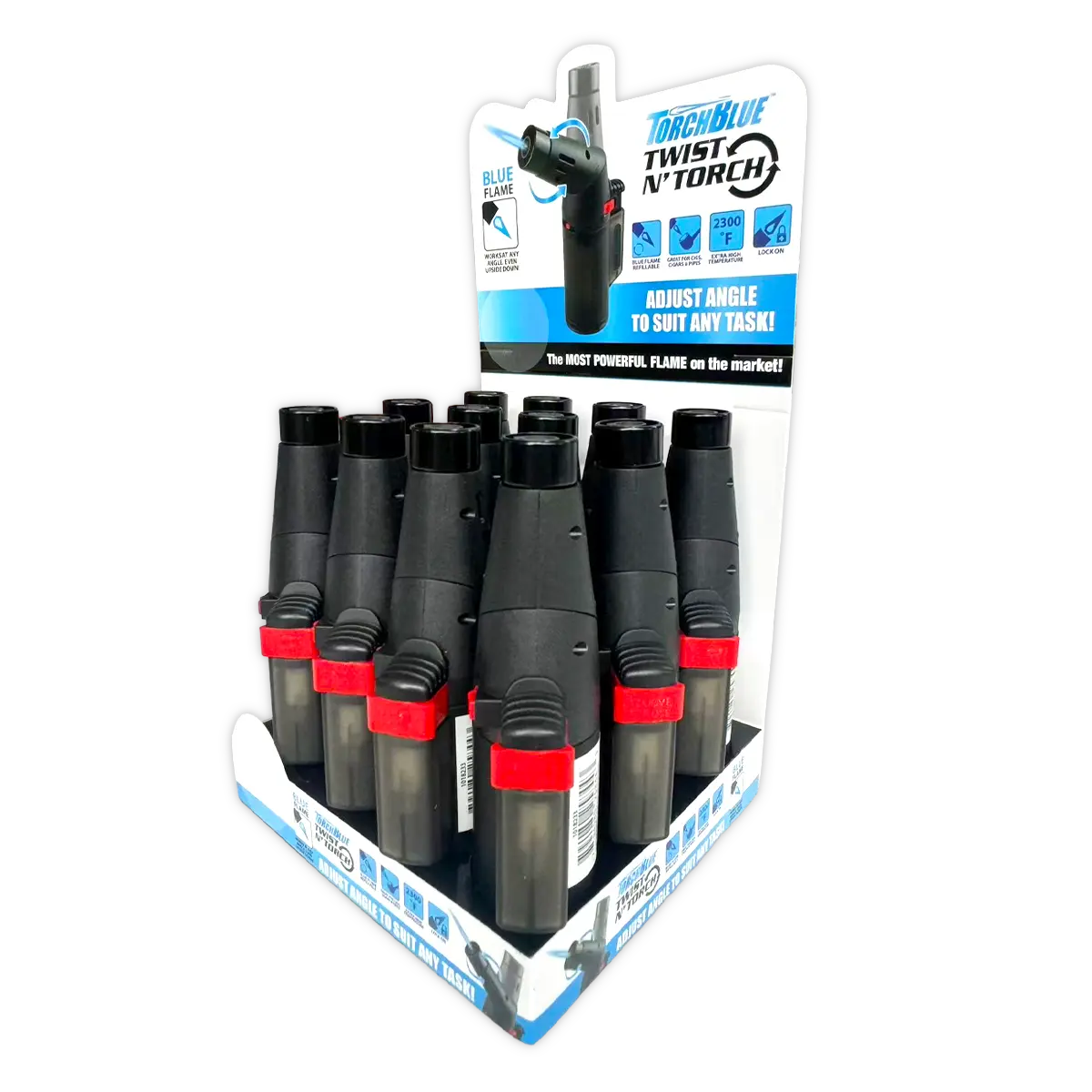 Twist N' Torch Pivot XXL Lighter - 12 Pieces Per Retail Ready Display ...