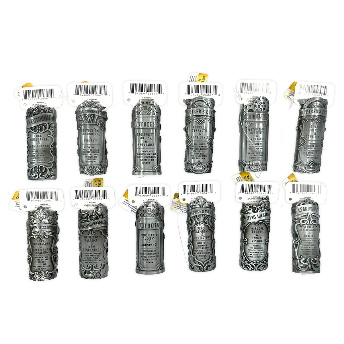Metal Energy Stone Lighter Case - 12 Pieces Per Retail Ready Display 25847 SMOKEZILLA