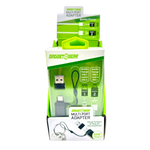 Multi-Port Keychain Adapter - 6 Pieces Per Retail Ready Display 25850 - NOVELTY INC WHOLESALE