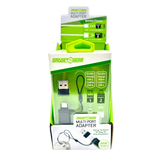 Multi-Port Keychain Adapter - 6 Pieces Per Retail Ready Display 25850 - NOVELTY INC WHOLESALE