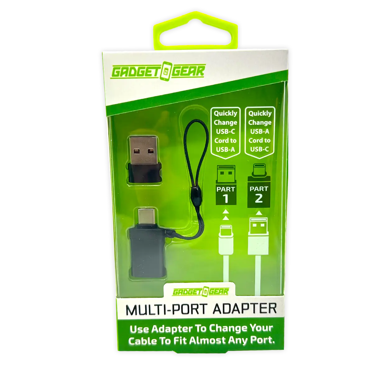 Multi-Port Keychain Adapter - 6 Pieces Per Retail Ready Display 25850 - NOVELTY INC WHOLESALE