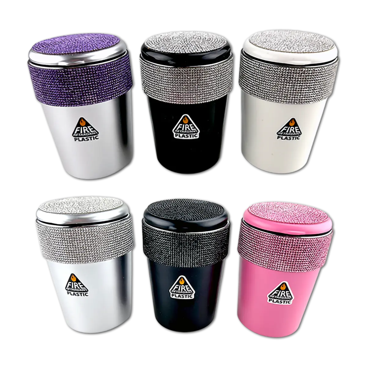 Bling Butt Bucket Ashtray with LED Light - 6 Pieces Per Retail Ready Display 25886 SMOKEZILLA