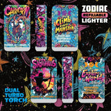 Zodiac Dual Torch Lighter- 12 Pieces Per Retail Ready Display 25915 SMOKEZILLA