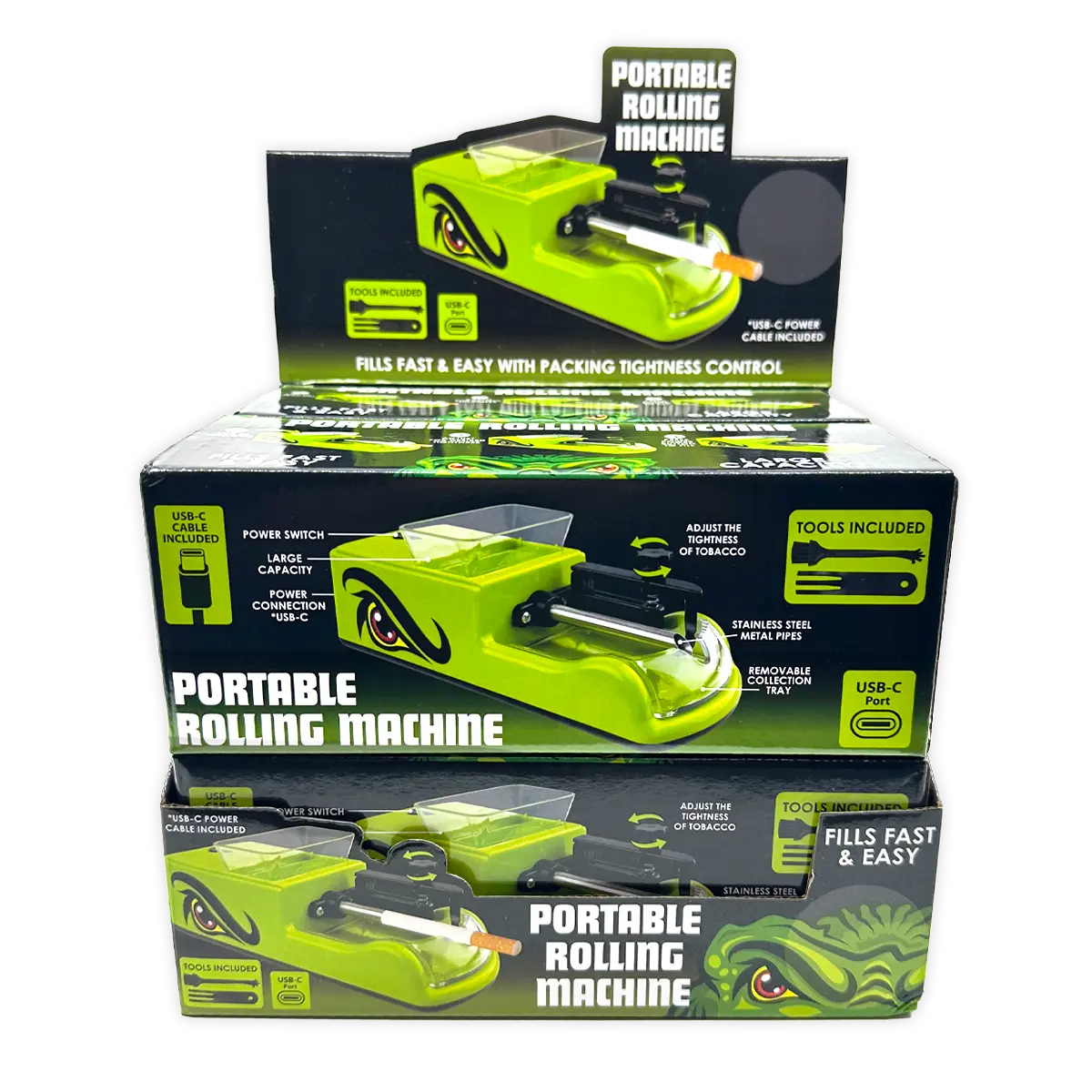 Automatic Tobacco Rolling Machine - 4 Pieces Per Retail Ready Display 25916 - NOVELTY INC WHOLESALE