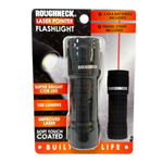 LED Laser Pointer Flashlight with Soft Touch Coating - 6 Pieces Per Retail Ready Display 25919 ROUGHNECK