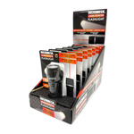 LED Laser Pointer Flashlight with Soft Touch Coating - 6 Pieces Per Retail Ready Display 25919 ROUGHNECK