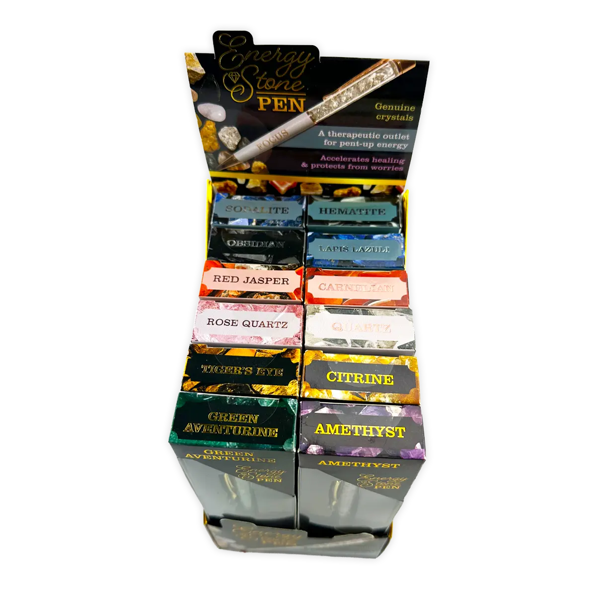 Energy Stone Pen - 12 Pieces Per Display 25920 NOVELTY INC