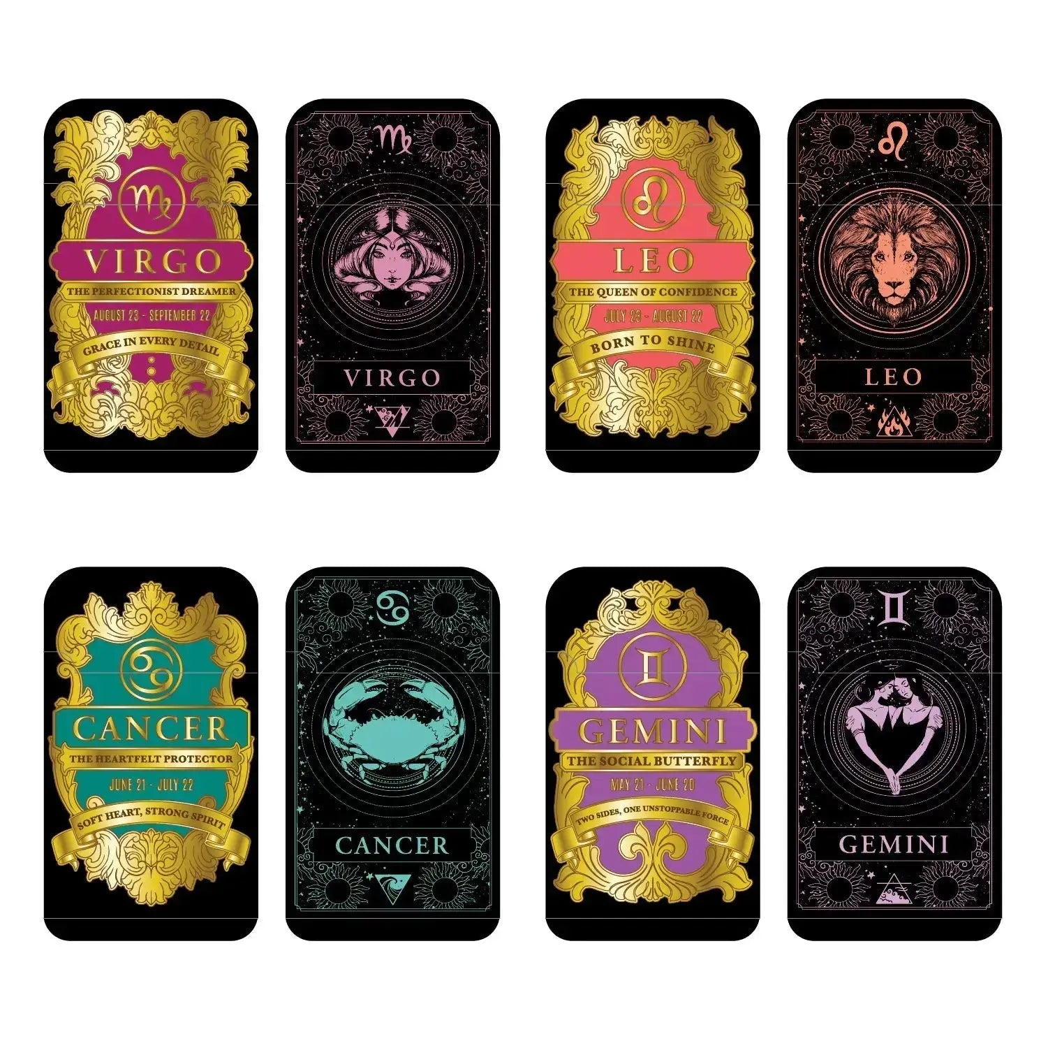 Zodiac Foil Dual Turbo Torch Lighter- 12 Pieces Per Retail Ready Display 25921 WHOLESALE