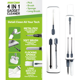 Tech Cleaner 4 in 1 Tool - Store Surplus No Display - 6 Pieces Per Pack 25944L STORE SURPLUS