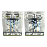 Glass Ashtray with Chrome Lid - 6 Pieces Per Retail Ready Display 25945 SMOKEZILLA