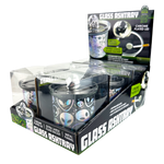 Glass Ashtray with Chrome Lid - 6 Pieces Per Retail Ready Display 25945 SMOKEZILLA