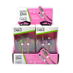Glitz N Glam 3FT 2.4Amp Type-C Sync & Charge Cable - 6 Pieces Per Retail Ready Display 25948 WHOLESALE