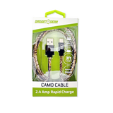 Charging Cable Camo USB-to-USB-C 3FT - 6 Pieces Per Retail Ready Display 25972 GADGET GEAR