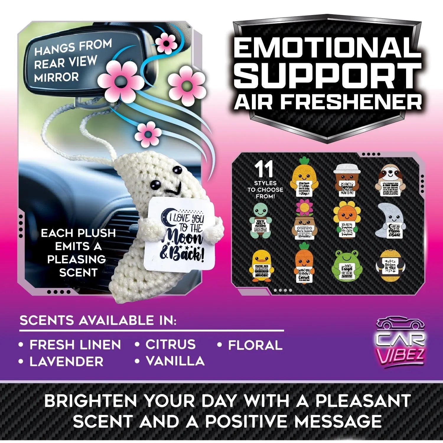Emotional Support Air Freshener - 12 Pieces Per Retail Ready Display 25975 KIPP BROTHERS